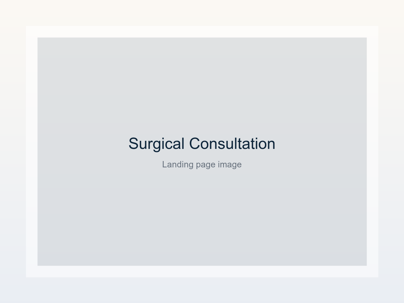 Cosmetic surgery consultation placeholder